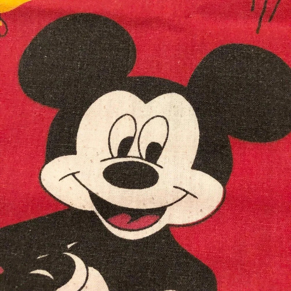 Vintage Pillow Case Mickey Mouse Winnie the Pooh Donald Duck Balloons 24.5 x 17 - Picture 3 of 16